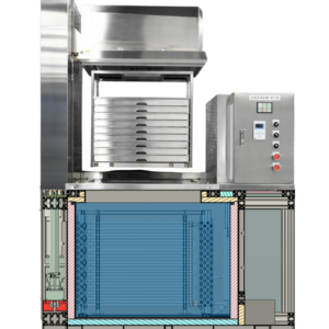 Mặt cắt Máy cấp đông Zero03 M200